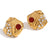 Fashion Shell Geometric Stainless Steel Electroplating Earrings