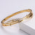 Natural Women Metal Diamond Crown Stainless Steel Bangles