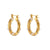 Fashion Circle Geometric Stainless Steel 18K Gold Plated Earrings