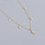 925 Sterling Silver Women Star Star Silver Diamond Inlay Necklaces