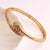 Expressive Snake Snake Zircon Electroplating Bangles