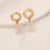 IG Style Cross Stainless Steel Electroplating Earrings