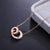 Natural Geometric Titanium Steel 18K Gold Plated Necklaces