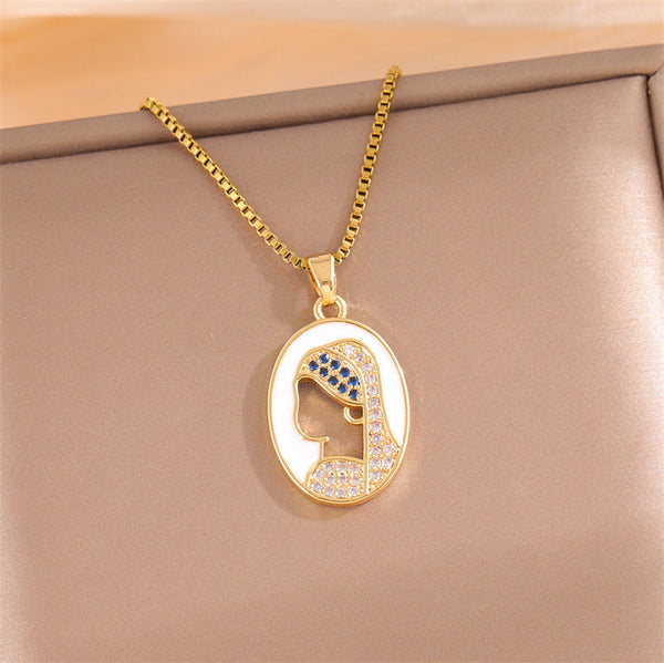 Natural Stainless Steel Electroplating Necklaces