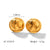 IG Style Round Geometric Stainless Steel Electroplating Earrings