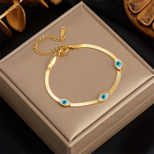 Women Chain Titanium Steel Electroplating Bracelets