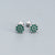 925 Sterling Silver Refreshing Sunflower Flower Silver Oil Dripping Stud Earrings