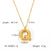 IG Style Letter Number Text Stainless Steel Electroplating Necklaces