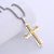 Hip Hop Cross Stainless Steel Zircon Inlay Pendants