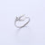 Women Cross Metal Shell Coin Butterfly Heart Titanium Steel Electroplating Rings