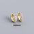 925 Sterling Silver Moderate Luxury Circle Polka Dot Geometric Silver Diamond Inlay Stud Earrings