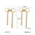 IG Style Bowknot Geometric Stainless Steel Electroplating Earrings