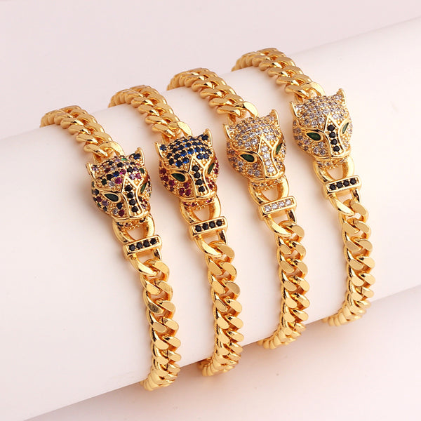 Unisex Zircon Electroplating Bangles