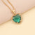 Women Heart Alloy Electroplating Necklaces