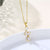 Women Minimalist Geometric Metal Celestial Stainless Steel Electroplating Necklaces