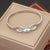 Expressive Eye Stainless Steel Electroplating Bangles