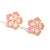 Fashion Petal Geometric Flower Stainless Steel Electroplating Necklaces