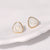 Minimalist Triangle Geometric Stainless Steel Electroplating Stud Earrings