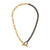 Fashion Quadrilateral Circle Geometric Stainless Steel 18K Gold Plated Necklaces