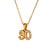 Fashion Quadrilateral Geometric Stainless Steel 18K Gold Plated Necklaces