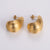 Expressive Droplet Droplet Stainless Steel Electroplating Stud Earrings