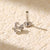 925 Sterling Silver Expressive Zodiac Sign Silver Electroplating Stud Earrings