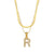 Fashion Stripe Number Text Letter Stainless Steel 18K Gold Plated Necklaces