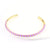 Women Metal Stripe Bohemian Stripe Gold Plating Bangles