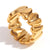 Heart Fashion Circle Geometric Stainless Steel 18K Gold Plated Rings