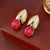 Medieval Tulip Flower Electroplating Earrings