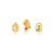 Cartoon Cartoon Zircon Zircon Inlay Earrings