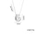 Letter Text Number Titanium Steel 18K Gold Plated Necklaces