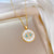 Korean Women Moon Geometric Stainless Steel Electroplating Necklaces