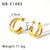 IG Style Irregular Geometric Stainless Steel Electroplating Earrings