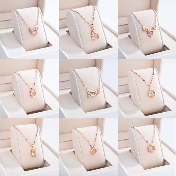 Geometric Titanium Steel 18K Gold Plated Necklaces