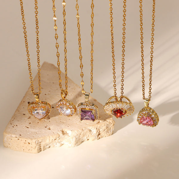 IG Style Chain Stainless Steel 18K Gold Plated Necklaces