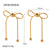 Cute Bowknot Stainless Steel 18K Gold Plated Earrings