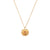 Minimalist Fashion Sun Geometric Stainless Steel 18K Gold Plated Necklaces