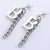 Fashion Letter Stainless Steel Electroplating Stud Earrings