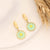 Little Daisy Flower Stainless Steel Electroplating Earrings