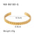 IG Style Geometric Stainless Steel Electroplating Bangles