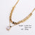 Retro Vintage Chain Square Stainless Steel Electroplating Necklaces