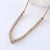 Natural Tennis / Diamond Line Chain Stainless Steel Electroplating Necklaces