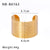 IG Style Circle Irregular Stainless Steel Electroplating Bangles