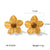 IG Style Flower Geometric Stainless Steel Electroplating Earrings