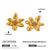 IG Style Freesia Flower Stainless Steel Electroplating Earrings