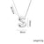 Letter Text Number Titanium Steel 18K Gold Plated Necklaces