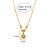 Casual Pearl Geometric Stainless Steel 18K Gold Plated Necklaces