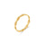 Women Fashion Circle Geometric Stainless Steel 18K Gold Plated Rings