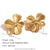 Retro Vintage Fashion Flower Stainless Steel Electroplating Rings